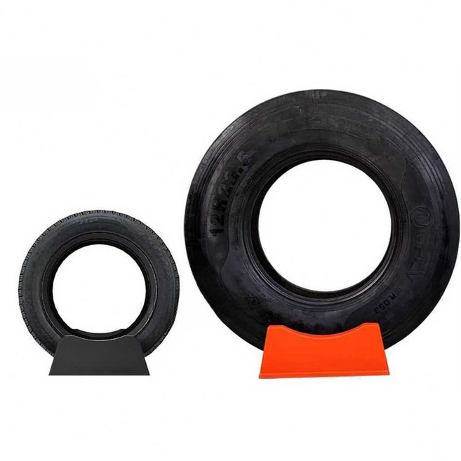 타이어진열대 타이어거치대 디스플레이 정비소 랙, 190폭 대형용 노랑-410mm, 1개