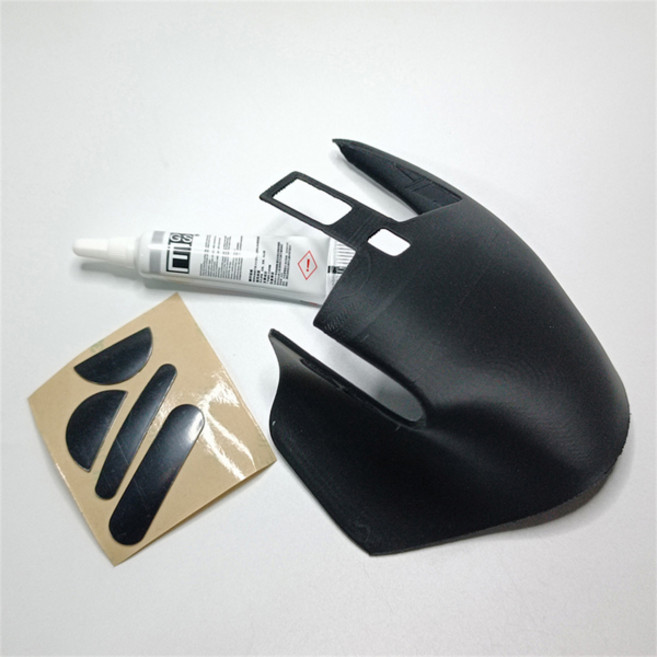 LED전구 Logitech MX MASTER3 MASTER 3S 무선 마우스 교체 케이스 DIY 하우징 수리 부품용 무선 마우스 쉘 피트 패드 세트, [01] 검정색