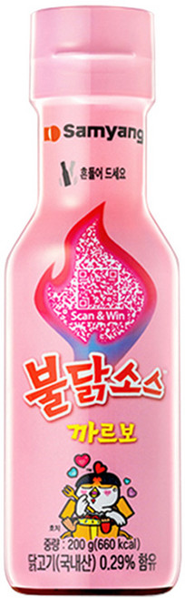 삼양 까르보 불닭소스 200g 1개 비빔장 양념장 소스