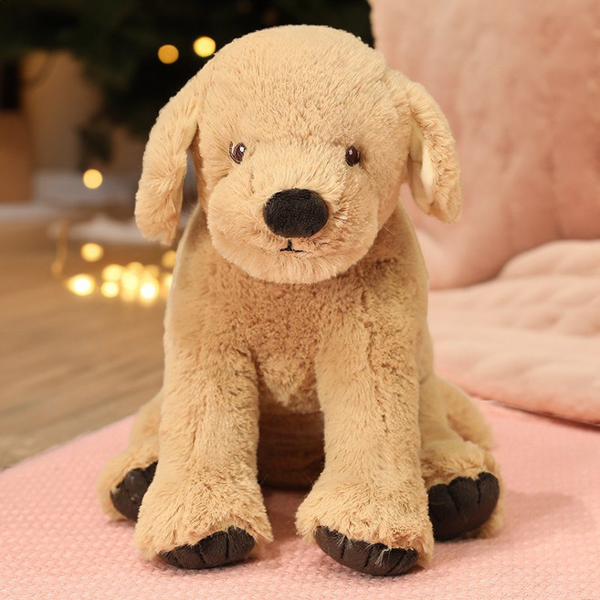 구쯔야 리트리버 고시그 골덴 인형 애착인형 동물 봉제인형 소형 선물, 40cm