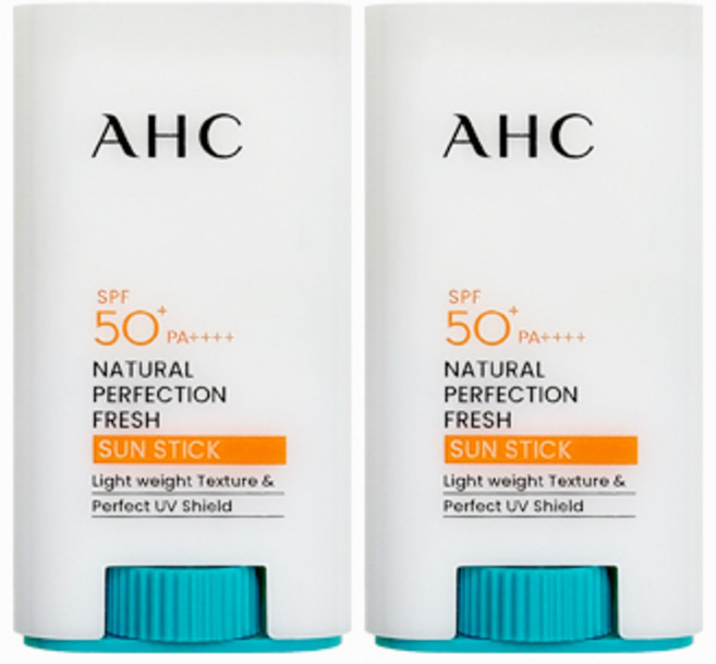 AHC 내추럴 퍼펙션 프레쉬 선스틱 2개 (SPF50+ PA++++), 17g