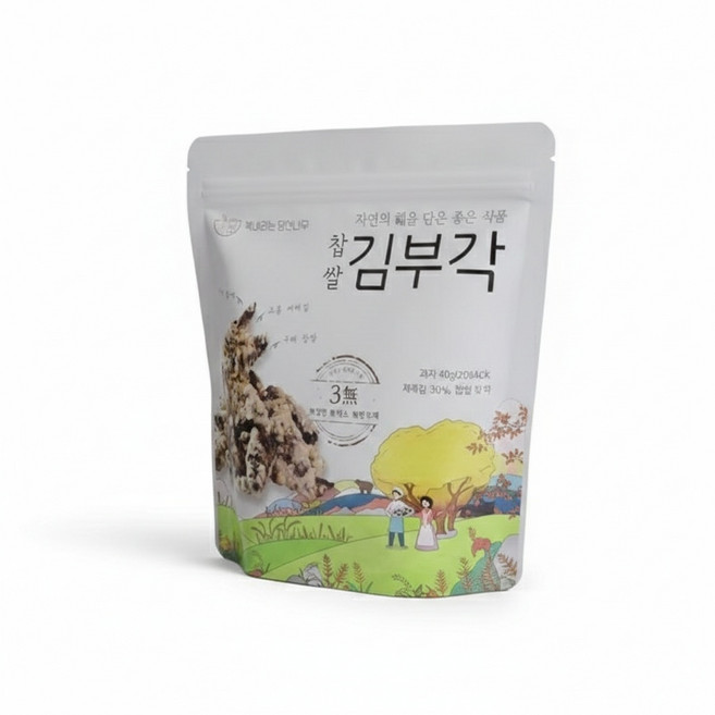전남 구례 찹쌀김부각 40g x 3봉, 3개