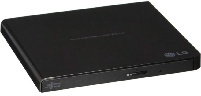 LG Gp65nb60 외장 DVD라이터 1X 리테일 팩 블랙 DVDramrrw 지원 24배 인증 리퍼비시, 1개