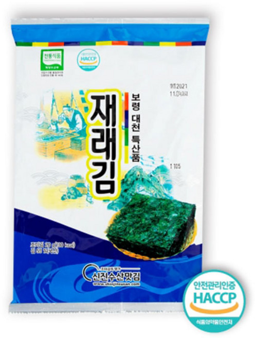 신진수산 재래김 전장 5매 10봉, 10개, 20g