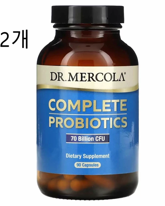 닥터머콜라 컴플리트 프로바이오틱스 유산균 70 빌리언 CFU 캡슐, 90정, 2개 - 쿠팡