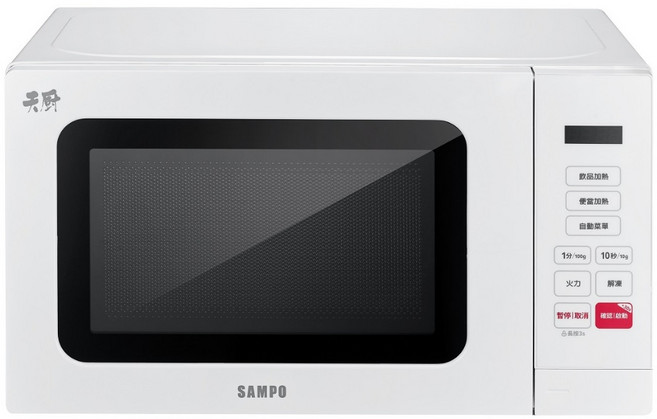 SAMPO聲寶 20L 轉盤式微電腦微波爐 RE-J204TM