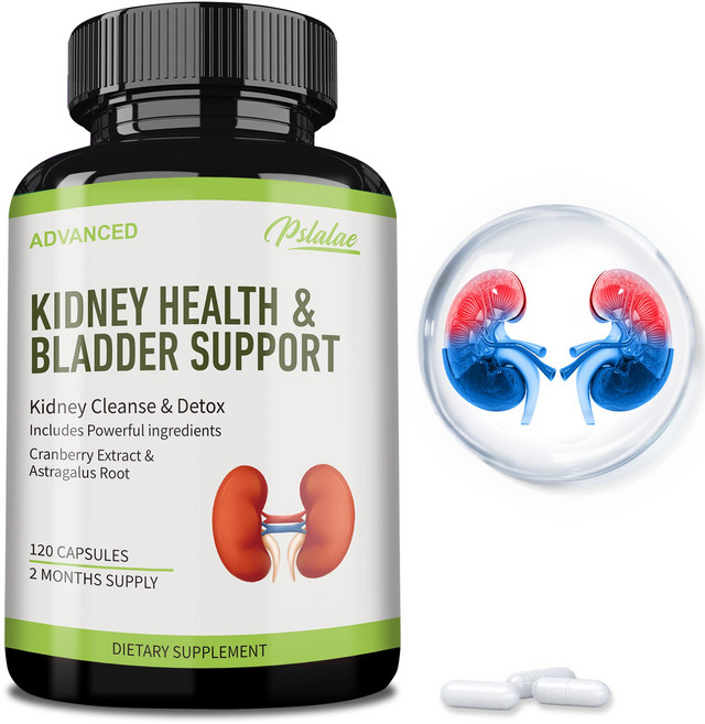 신장 정화 해독 및 수리 및 방광 지원 해독 및 방광 건강 유지, 1개, 120정