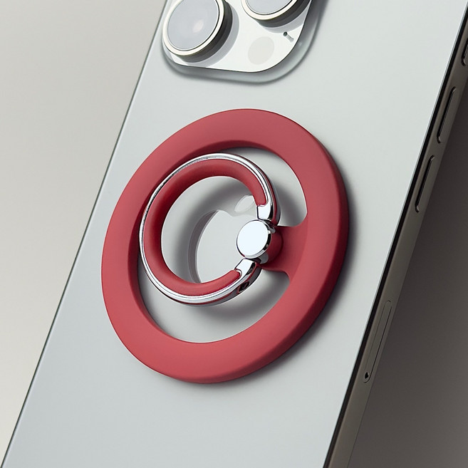 [강력 내구성]두들잇 맥세이프 그립톡 M7홀더(아이폰 갤럭시 탈부착 스마트톡 핑거 링), 1개, (M7)Red 032C