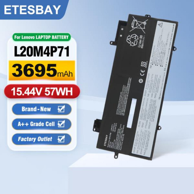 ETESBAY L20M4P71 레노버 씽크패드 X1 카본 9세대 10 요가 6 7 시리즈 SB10T83217 5B10W13974 57WH용 노트
