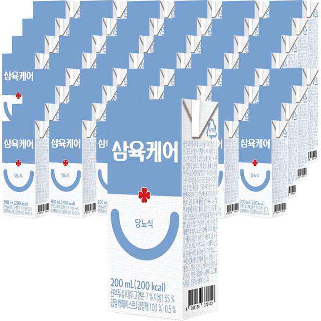 삼육 케어푸드 당뇨식 당뇨환자용, 200ml, 48개