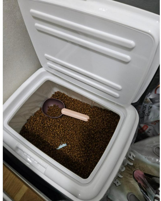 20kg 30kg 사료통 고양이 강아지 보관용기 반려동물 대용량 먹이 간식통, 1개