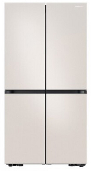 삼성전자 비스포크 4도어 냉장고 메탈 870L 방문설치, 매트 크리미 베이지, RF84C926A4E