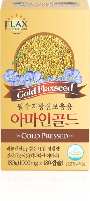아마인골드 Gold Flaxseed, 1개, 180정 - 쿠팡