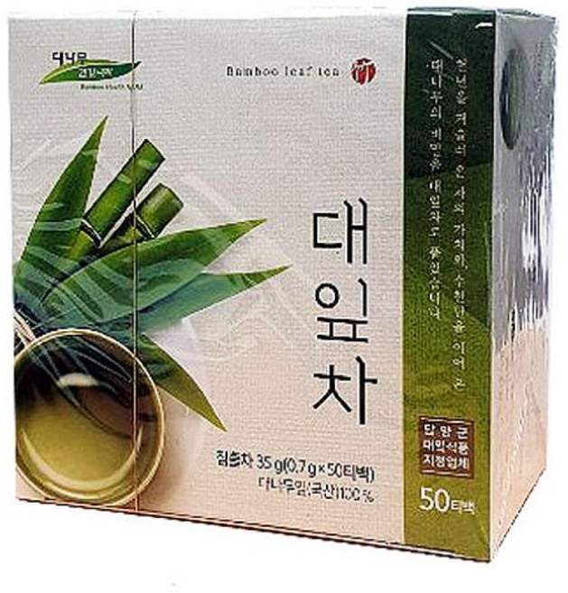 (대나무건강나라) 대잎차 50티백 죽엽차 대나무잎차, 1개