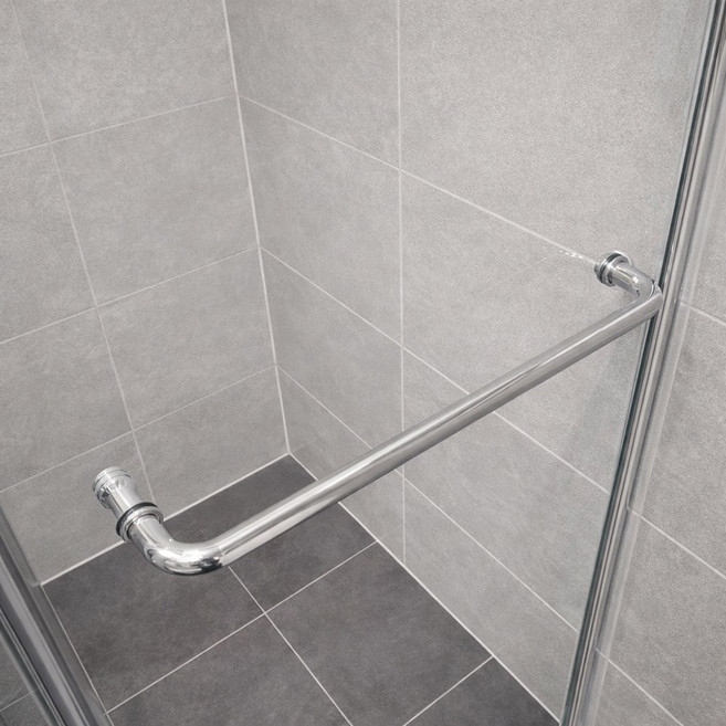 샤워부스 손잡이 샤워브스 C타입 450mm 스텐 유리문