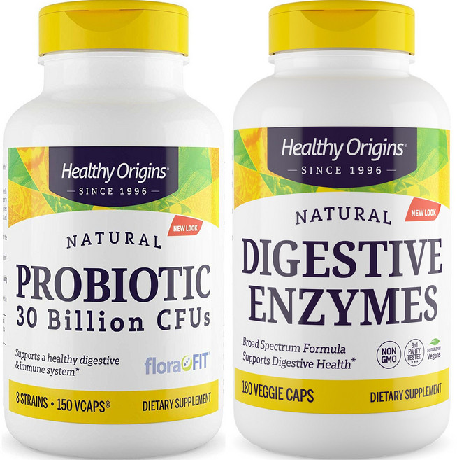 헬시오리진스 내추럴 프로바이오틱 유산균 300억 CFU 브이캡, 180정, 1개