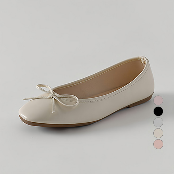 착한구두 여성용 카멜리아 리본 플랫슈즈 PLLTR1e106