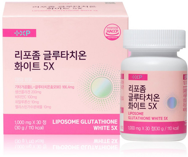 플러스엑스팜 리포좀 글루타치온 화이트 5X, 1개, 30정