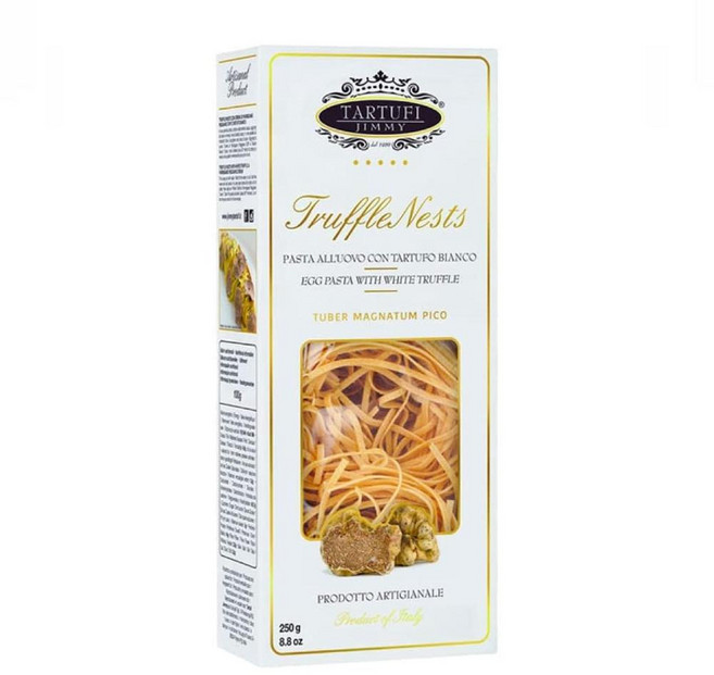 Tartufi Jimmy 화이트 트러플을 곁들인 탈리아텔리 달걀 파스타 네스트 2팩, 2개, 250g