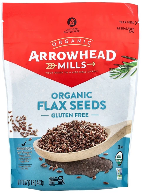 Arrowhead Mills 유기농 아마씨 453g(16온스) - 쿠팡