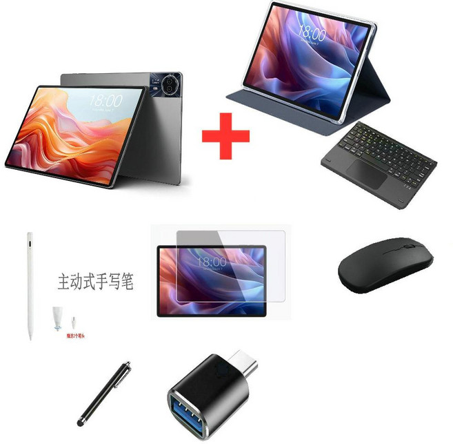 TECLAST T65Max 태블릿PC 13인치 256GB 안드로이드14 LTE통화, A. 와이파이/8G+256G, B. 국제판google Play, E. 표준+케이스+터치키보드+마우스+액티브펜