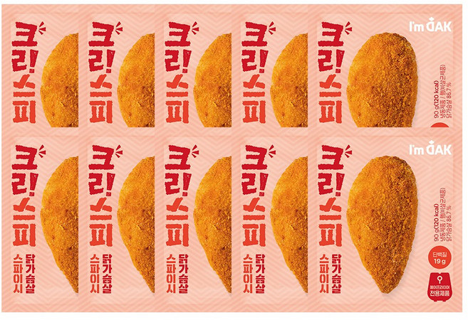 [아임닭] 크리스피 닭가슴살 스파이시, 90g, 10개