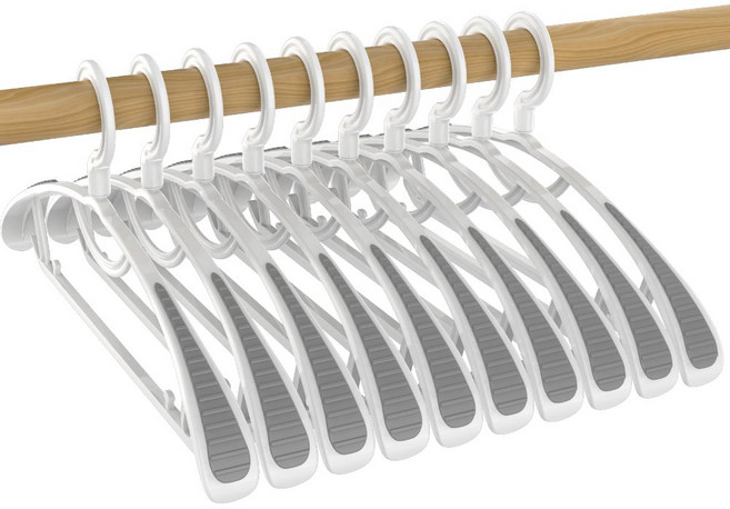 올지 올인원 회전 어깨뿔방지 옷걸이, 화이트, 20개