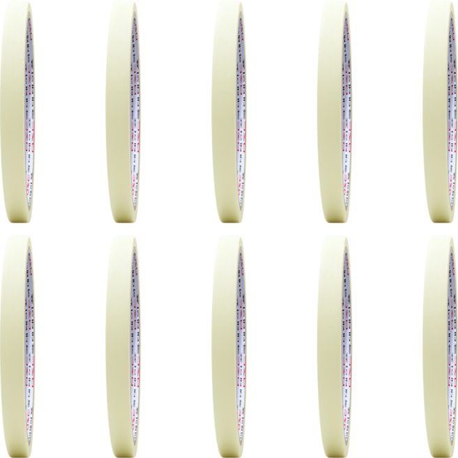 마스킹테이프 종이테이프 아이보리 10mm x 10M, 10개