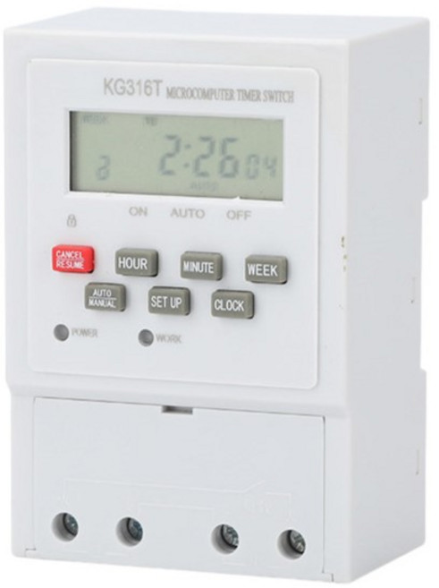 40A微電腦定時器 數位定時開關 節能 智能家居控制, 1個, 小型