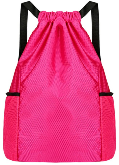 Drawstring 피트니스 가방 방수 Drawstring 배낭 경량 스포츠 가방 등산 하이킹을위한 조절 가능한 스트랩