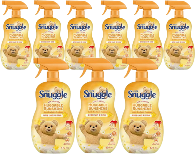 스너글 섬유탈취제 허거블 선샤인 퀵 드라이 470ml 9개