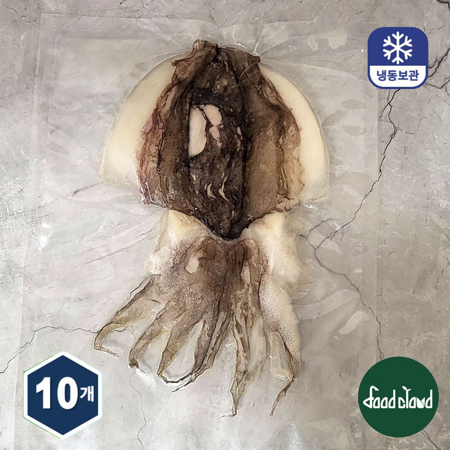 반건조 갑오징어 개별포장 피데기 손질오징어 버터구이 캠핑 안주, 10개, 150~200g