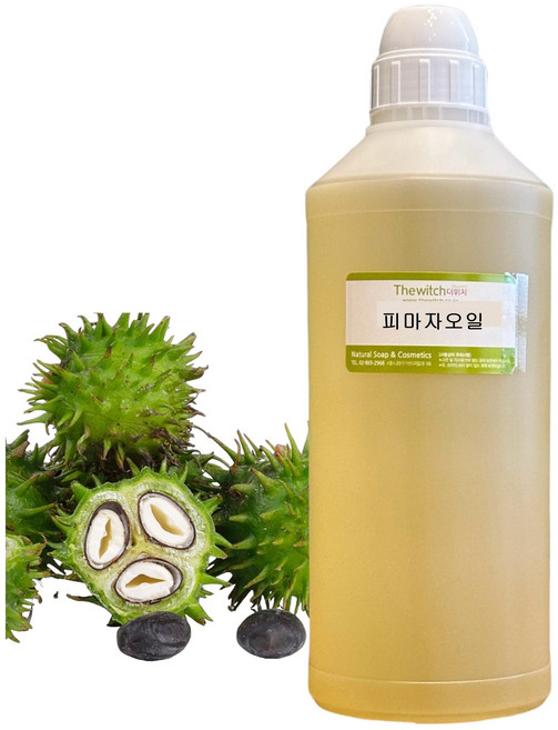 [더위치] 피마자오일 1L 캐스터오일 Castor Oil 아주까리기름 피마자씨오일, 1개