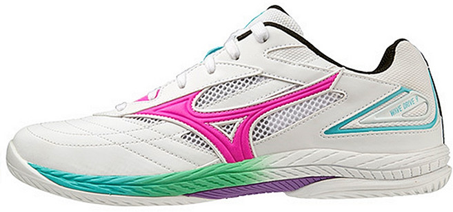 미즈노탁구화 / 웨이브 드라이브9 (화이트핑크민트)