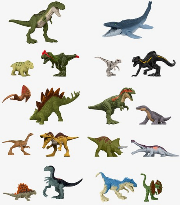 쥬라기월드 미니 피규어 블라인드 박스 ASST (랜덤), 없음