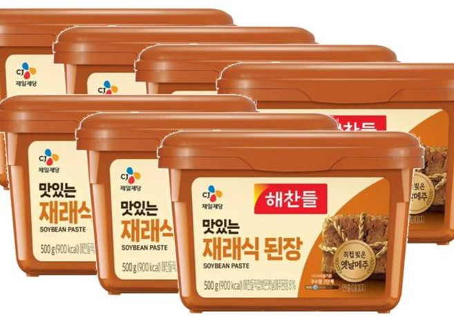 CJ 해찬들 맛있는 재래식된장, 500g, 7개