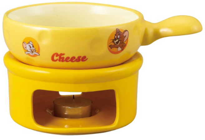 썬아트 치즈퐁듀 그릇 세트, 옐로, 1개