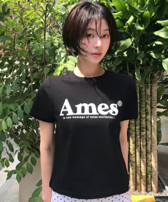 아메스 월드와이드 amesworldwide (uni) BASIC LOGO TEE BLACK