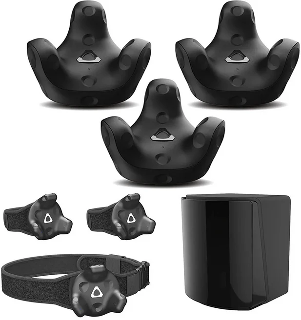 HTC 3팩 VR VIVE 베이스 스테이션 1.0 2.0 트래커 3.0 트랙스트랩스 풀 바디 트래킹 글래스 번들, 01 Set 4