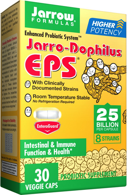 Jarrow FORMULAS 賈羅公式 Jarrow - Dophilus EPS 乳酸菌 250億 素食膠囊, 30錠, 1個