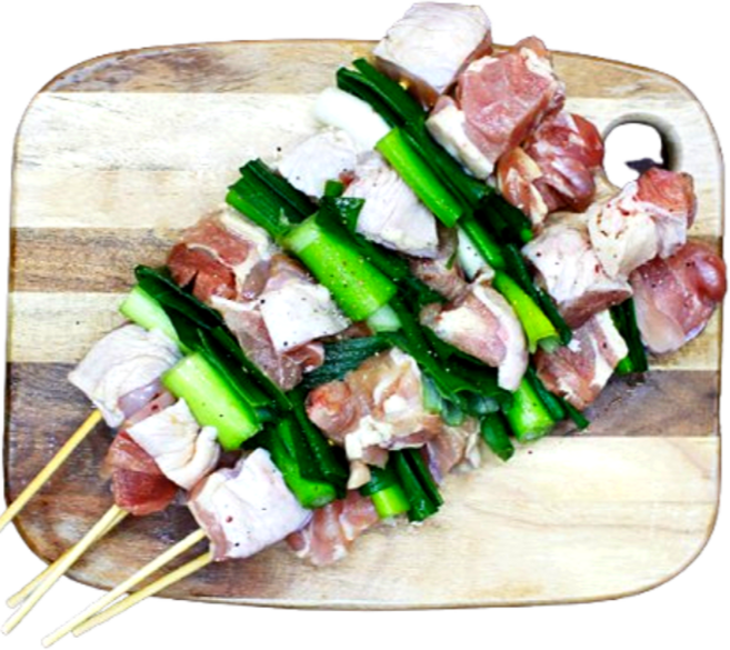 [업소용] 수제 파닭꼬치 120g x 50개 캠핑 행사 푸드트럭 대용량