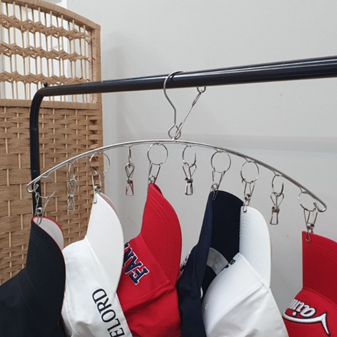 양말걸이 스텐 미니 건조대 건조걸이 원룸 자취방, 8구, 1개