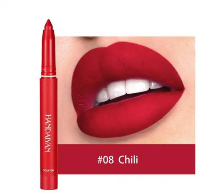 립펜슬 방수 립라이너 펜슬 매트 컬러 렌더링 립스틱 지속력 있는 논스틱 컵 모이스처라이징 립 메이크업 6 가지 색상, 08 A 08, 1개