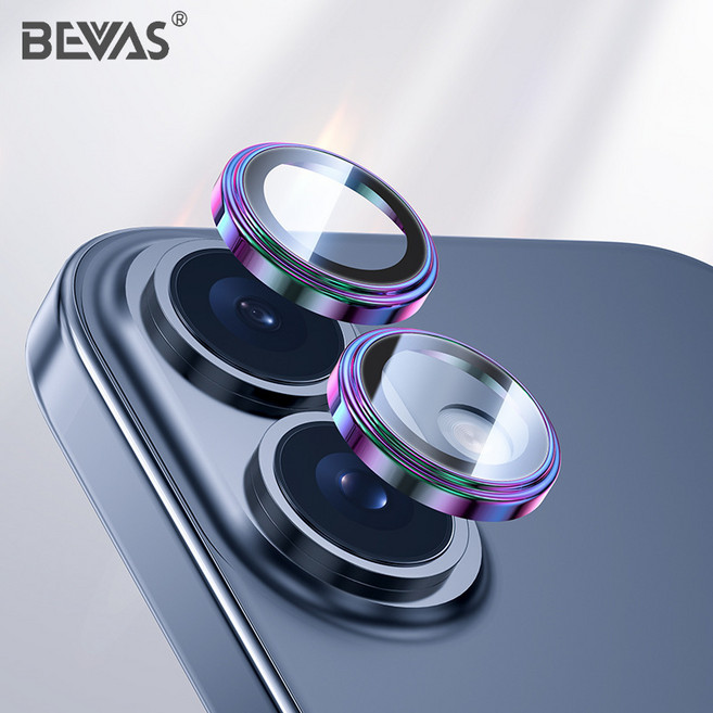 BEVAS 鑽石鏡頭貼 iPhone Pro Max Plus 鏡頭膜 AR保護貼, 1個, 燒鈦-17