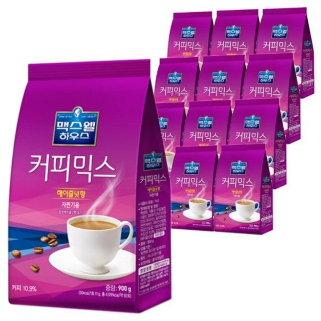 맥스웰하우스 마일드 커피믹스 자판기용, 900g, 1개입, 12개