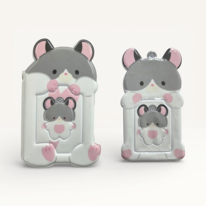 아워모티프 애니멀 포카홀더+포카홀더북 1세트, 20매, 그레이햄