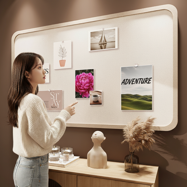 고오 부착식 무타공 벽면 보드판