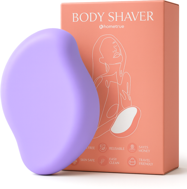 홈트루(HOMETRUE) 바디쉐이버 제모기, 1개, 매트 퍼플, 1개입