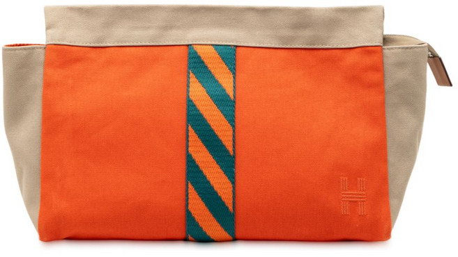 에르메스 중고 2021-2024 캔버스 지메투 점핑 케이스 클러치