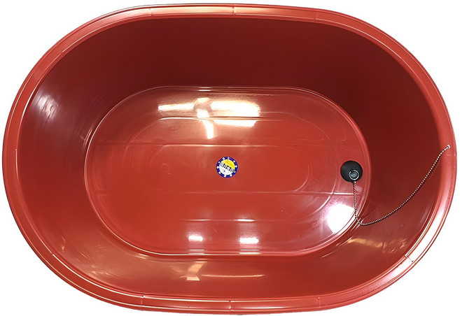 보급형 반신욕조 대형, 레드, 1개